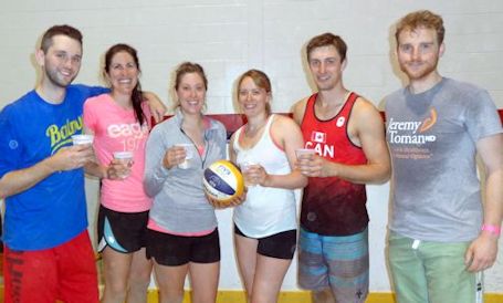 Sexy Beaches wins the competitive division at Bulldogs beach volleyball tournament