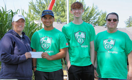 ​Ainsdale presents donations to local sports groups, organizations