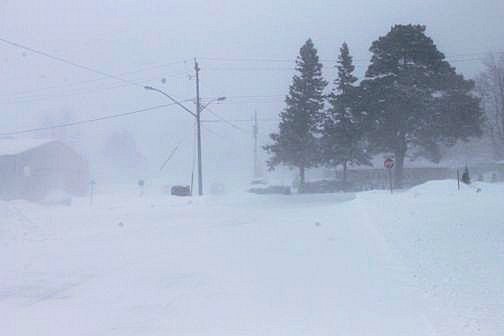 Blowing and drifting snow causes road closures in Kincardine area again