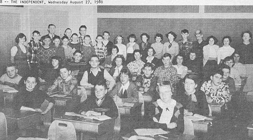 ​Flash back to 1952 class at W.E. Thompson Public School, Kincardine