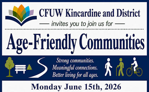 Kincardine CFUW supports age-friendly Bruce County community