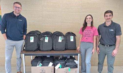 Backpacks donated to local skilled trades students