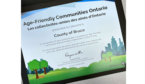 ​Province recognizes Bruce County as an age-friendly community at ROMA