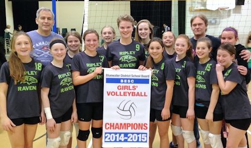 Ripley girls, boys volleyball teams take Bluewater championships