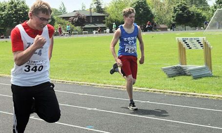 Legion District C track and field meet held under beautiful sunny sky